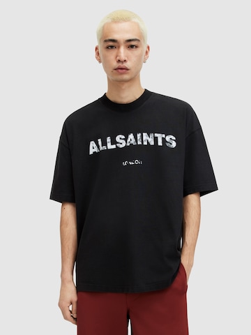 Tricou 'FLOCKER' de la AllSaints pe negru: față