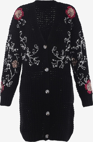 Cardigan faina en noir : devant