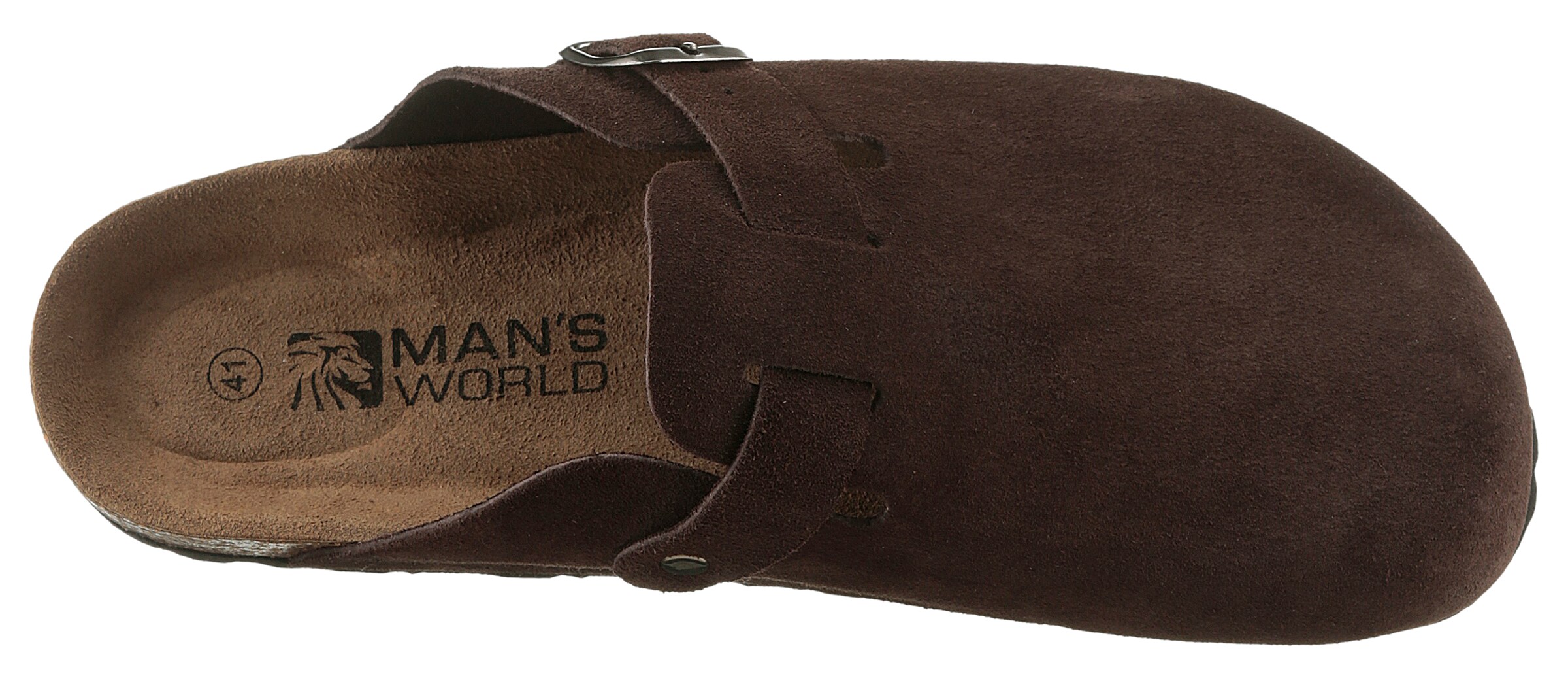 Man's World Clog in Braun