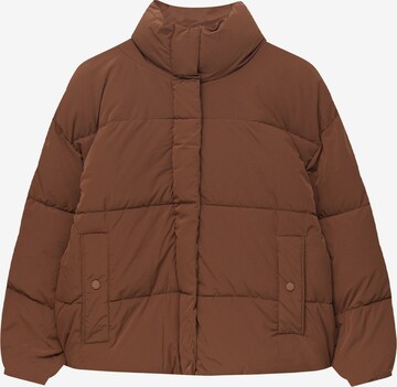 Veste mi-saison Pull&Bear en marron : devant