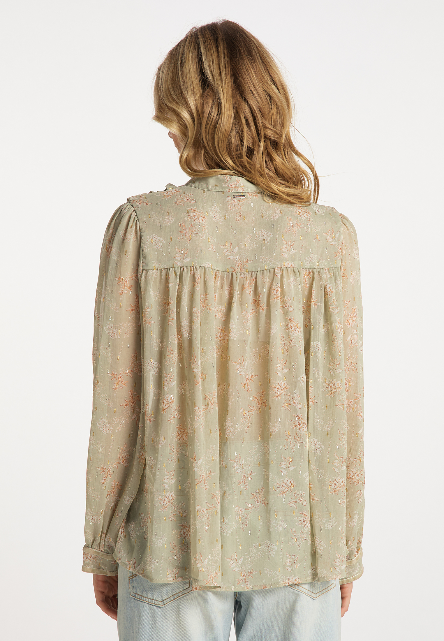 DreiMaster Vintage Bluse in Grün 