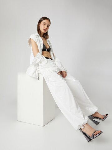 Wide Leg Pantalon 'Ylvi' VIERVIER en blanc