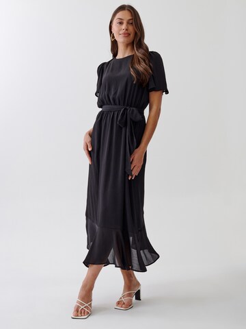Tussah Kleid 'CEILIA' in Schwarz: Vorderseite