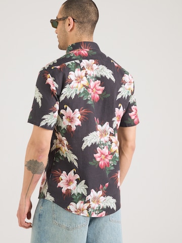 Coupe regular Chemise Lindbergh en noir