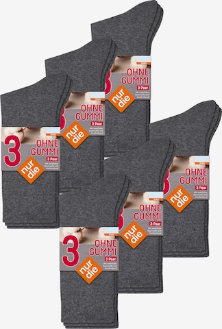 Chaussettes ' 18er-Pack Ohne Gummi ' Nur Die en gris : devant