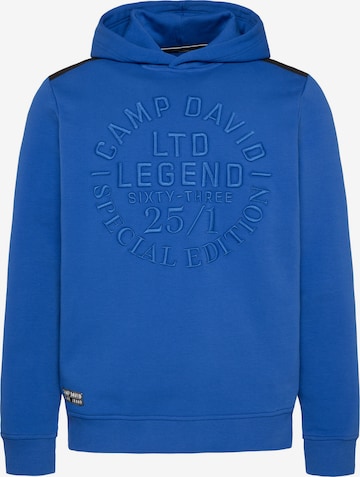 CAMP DAVID Sweatshirt in Blue: front