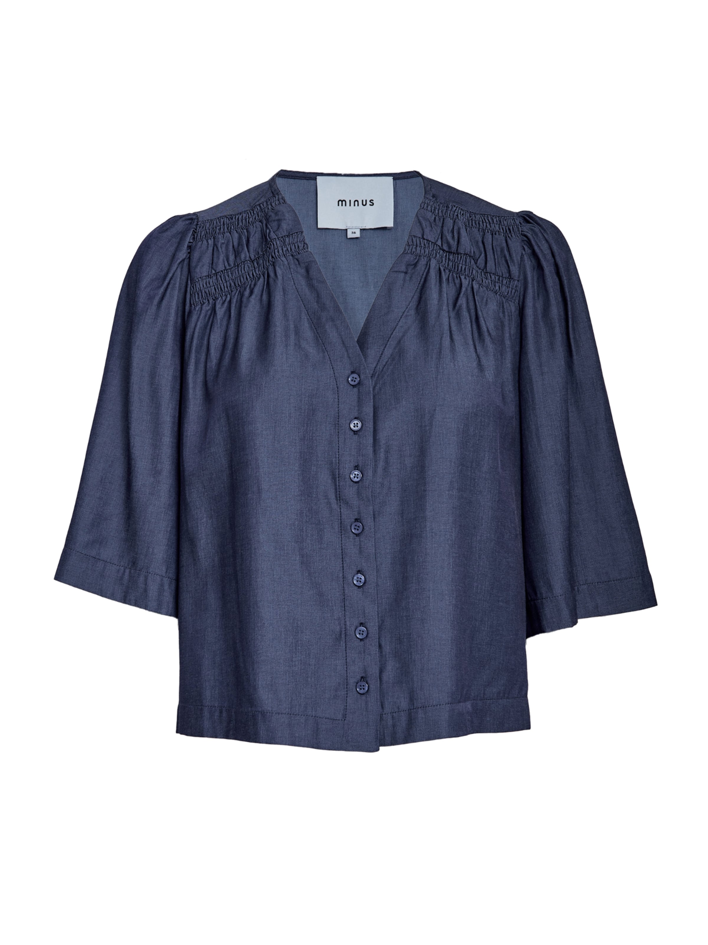 minus - Blusa 'Levana' en azul: frente
