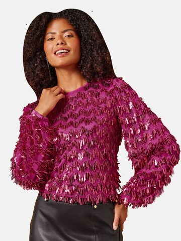Camicia da donna di love & roses in rosa: frontale