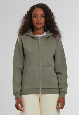 Urban Classics Кофта на молнии в Зеленый: спереди