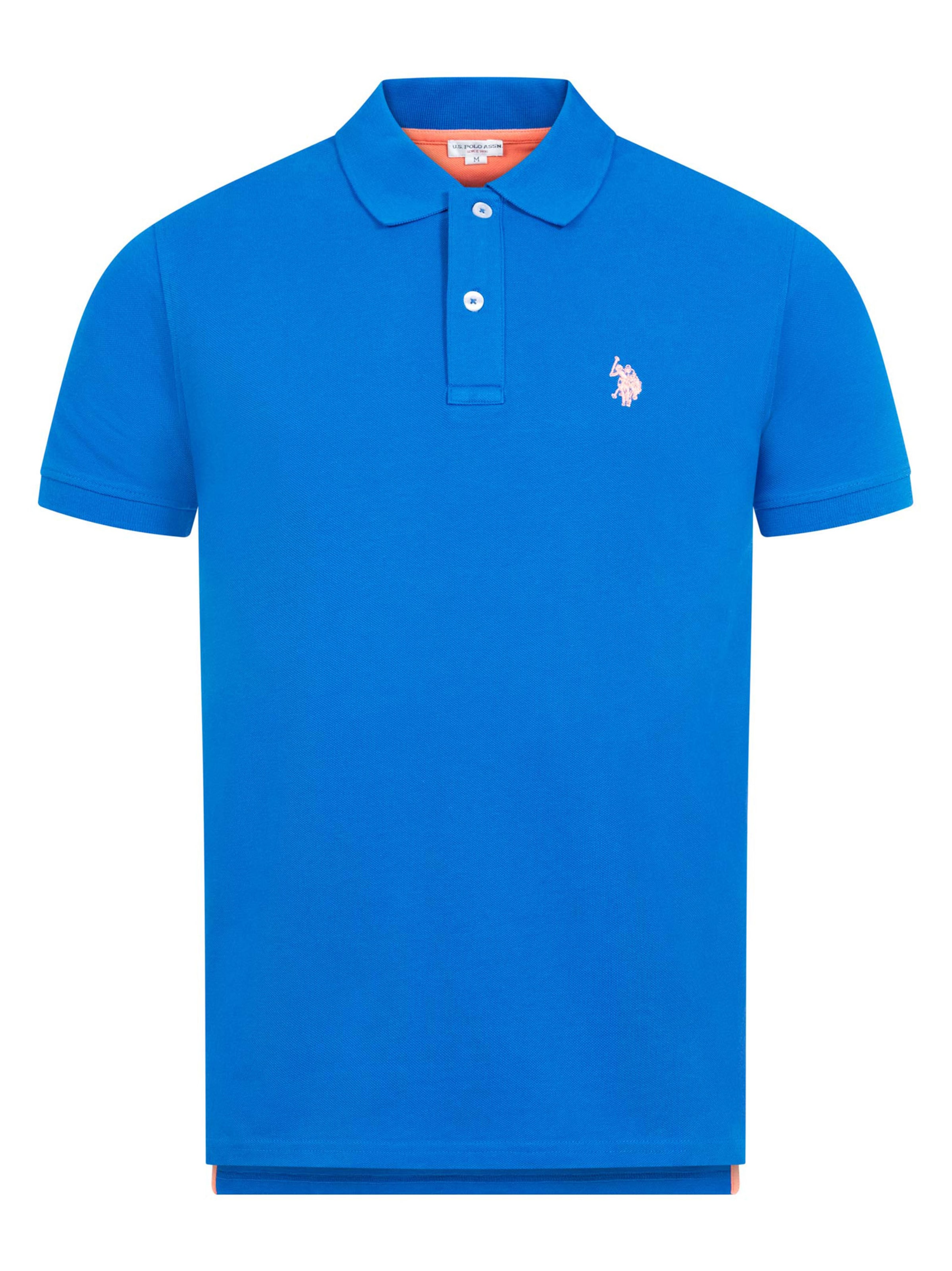 U.S. POLO ASSN. Poloshirt in XXXL in blau, Produktansicht