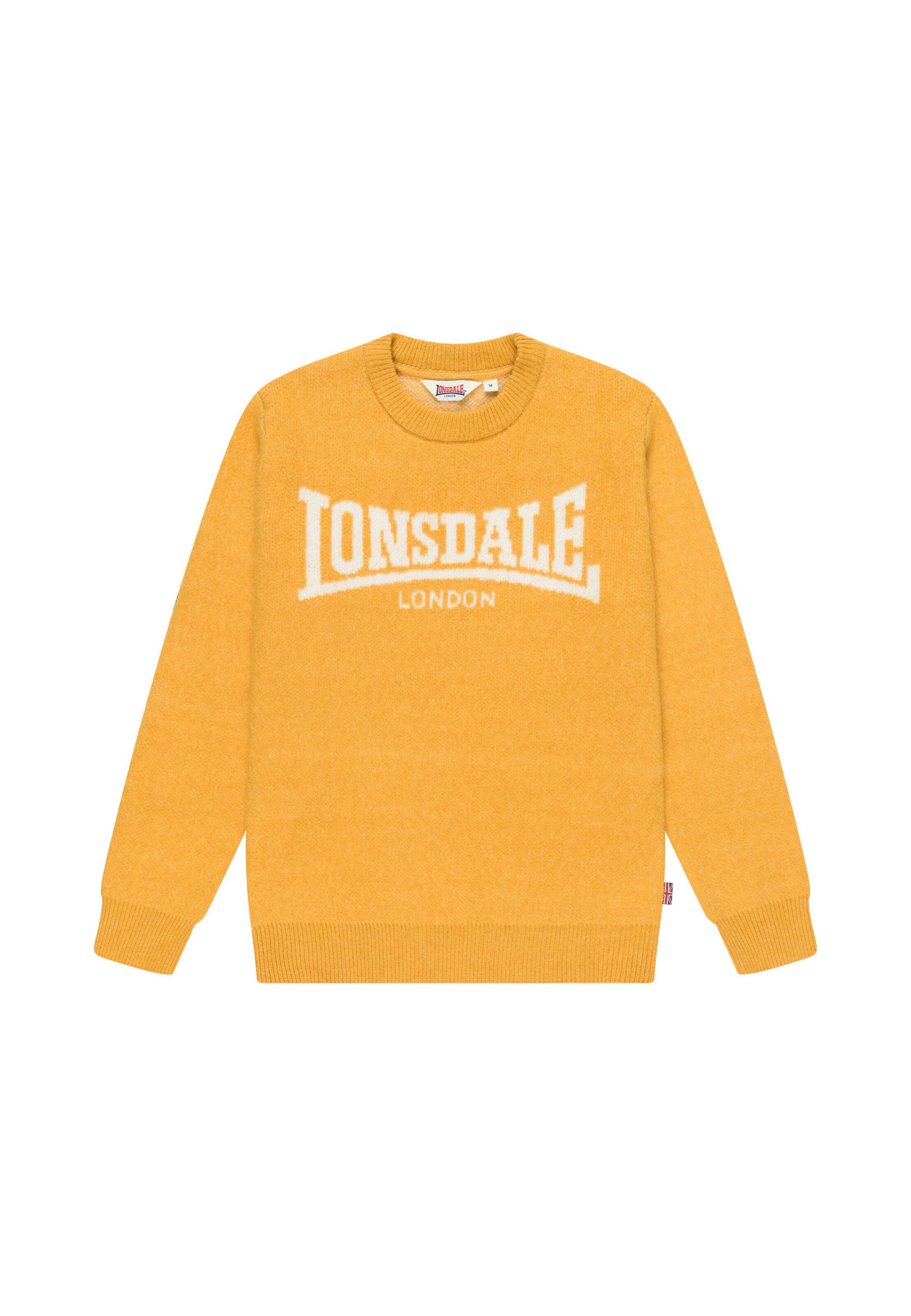 Lonsdale London - Pullover 'Brimsdown' em amarelo: frente