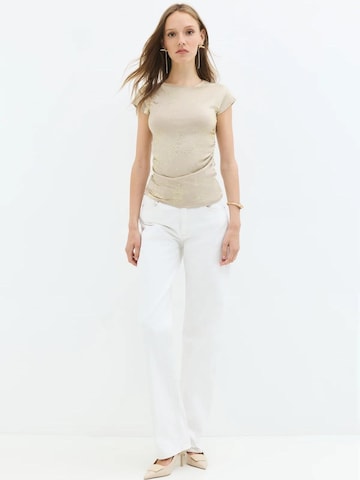 No Matter What Blouse in Beige: voorkant