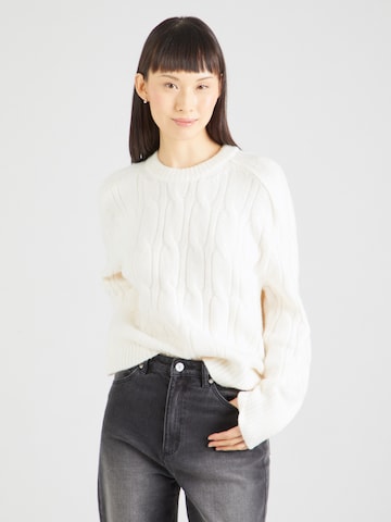 Abercrombie & Fitch Sweater 'MADELINE' in White: front