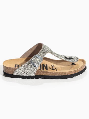 Bayton - Sandalias de dedo 'Mercure' en plata