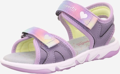 SUPERFIT Sandále 'Pebbles' - žltá / fialová / ružová / strieborná, Produkt