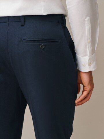Next Regular Pleated Pants 'Motionflex' in Blue
