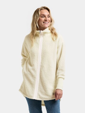 Didriksons Fleecejacke 'Tola' in Weiß: Vorderseite