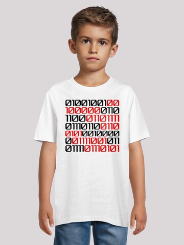 T-Shirt 'I love you 01001001 Binary Code Valentinstag' F4NT4STIC en blanc : devant