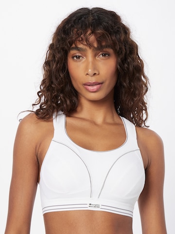 SHOCK ABSORBER Bralette Sports Bra in White: front