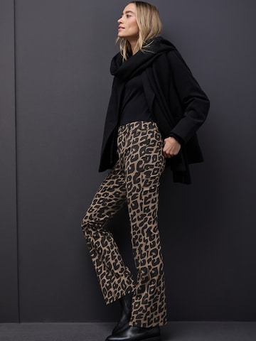 STREET ONE Bootcut Hose 'York' in Braun