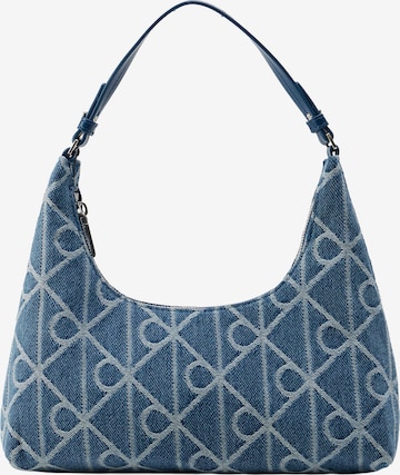 Sac bandoulière Calvin Klein en bleu : devant