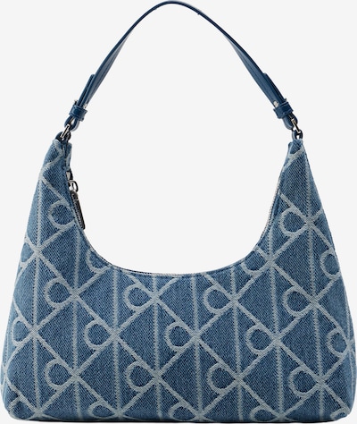 Rankinė ant peties iš Calvin Klein, spalva – tamsiai (džinso) mėlyna / balta, Prekių apžvalga