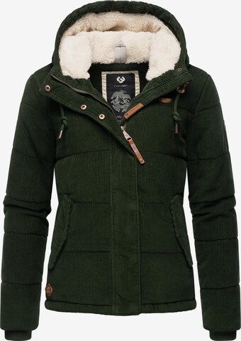 Ragwear Winter jacket 'Wuggys' in Green: front