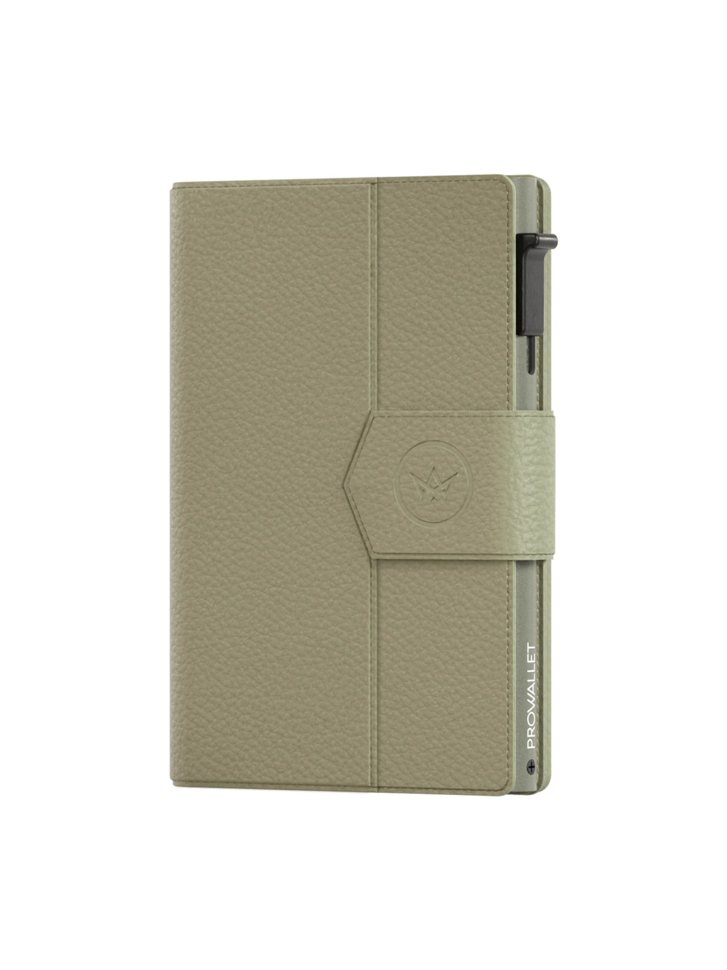 Prowallet Wallet 'Pasjeshouder Plus Pebble' in Green