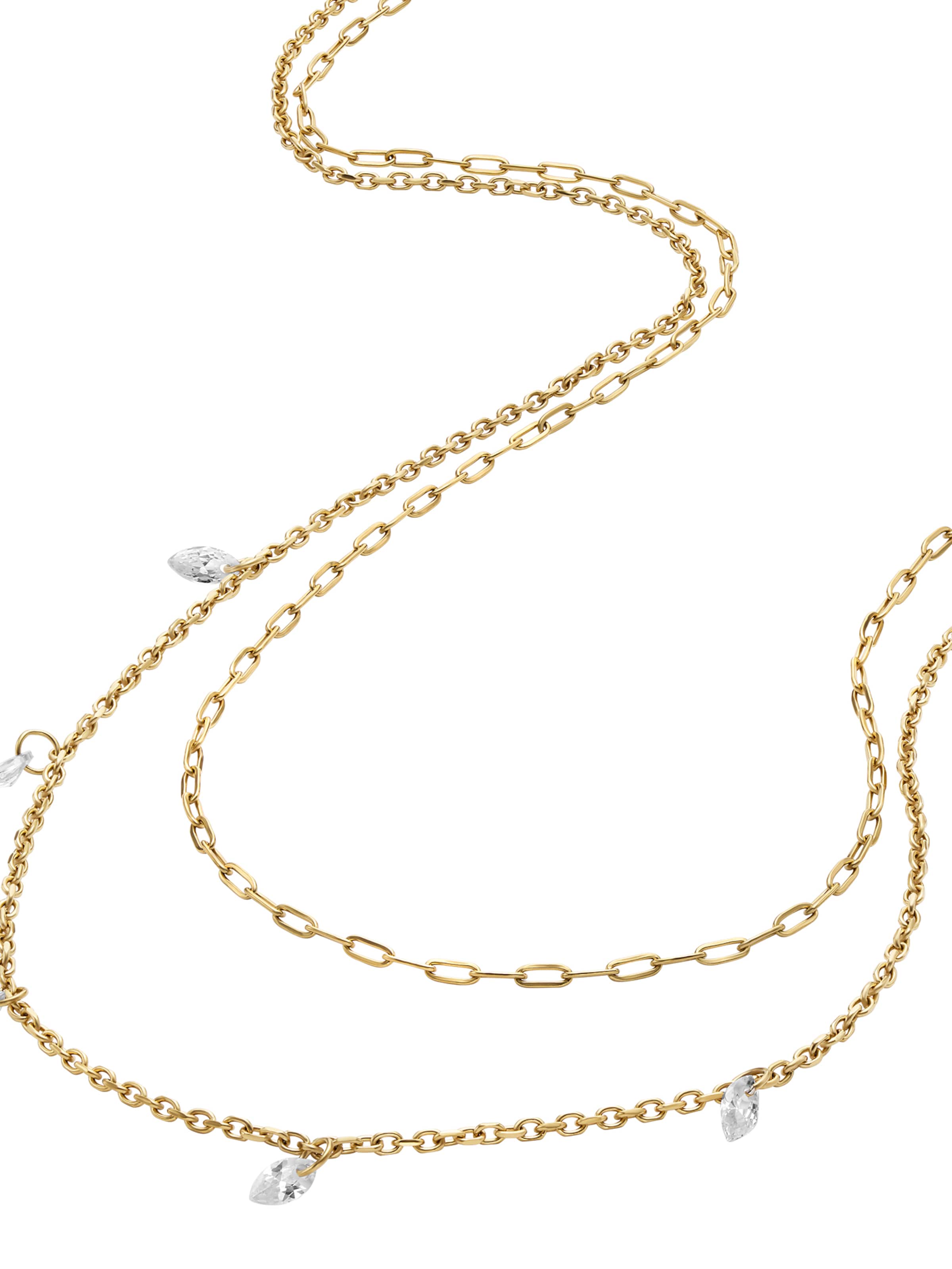 FOSSIL Łańcuszek 'Ellis' w kolorze złoty