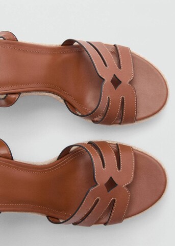 MANGO Sandals 'Aurora' in Brown