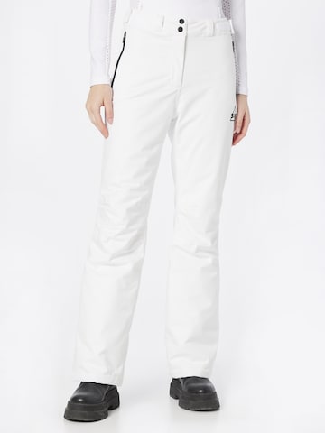 Regular Pantalon outdoor 'Valley' SOS Black Snow en blanc : devant