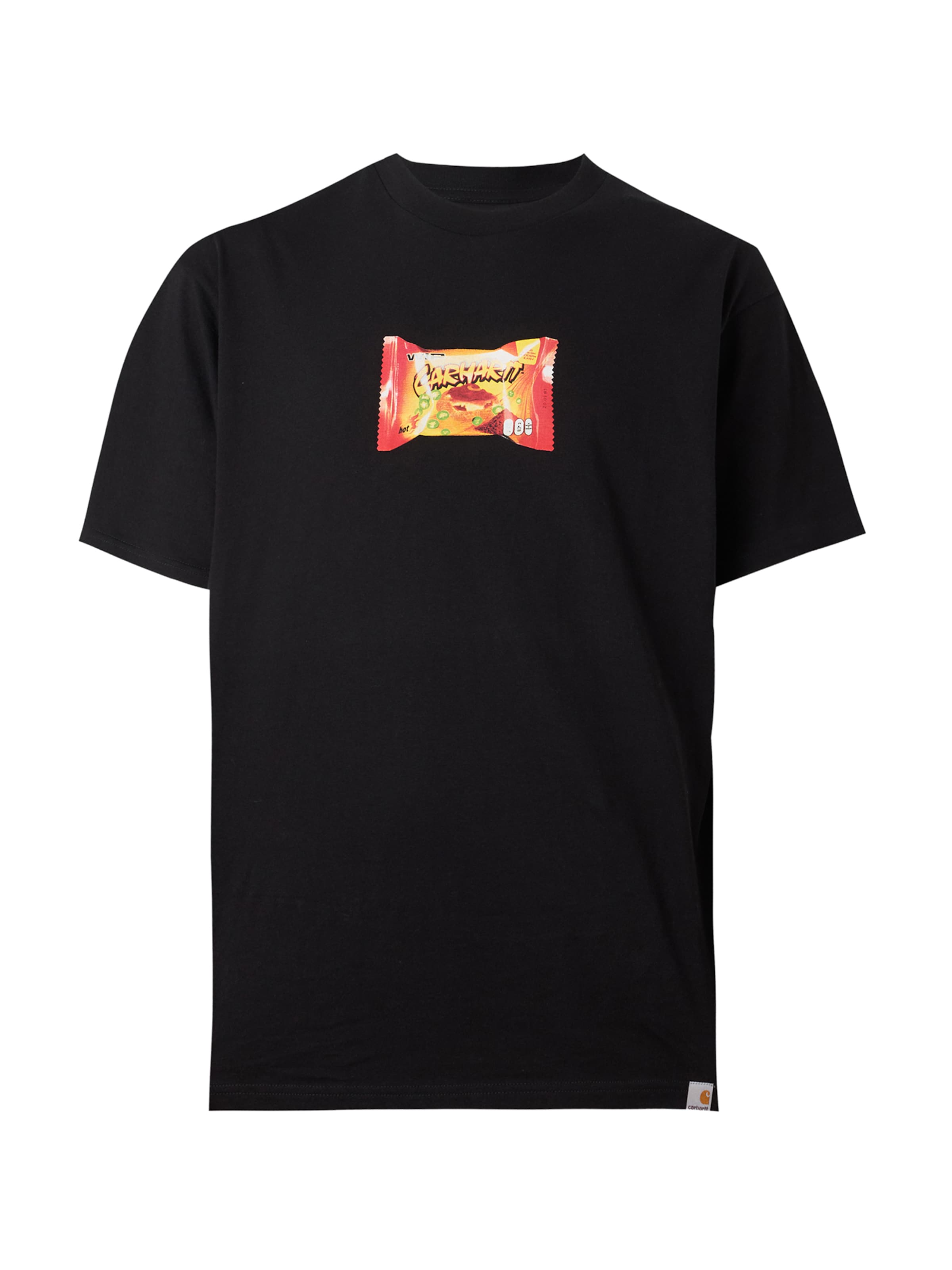 Carhartt WIP Μπλουζάκι 'Road Side Snack' σε μαύρο: μπροστά