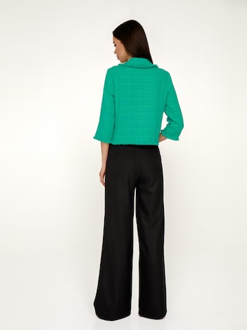 Anushka Wide leg Broek in Zwart