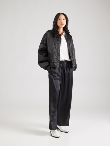 Abercrombie & Fitch - Pierna ancha Pantalón en negro