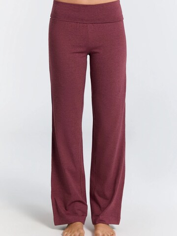 Leela COTTON Pants 'Damen Bio-Baumwoll Komforthose' in Red: front