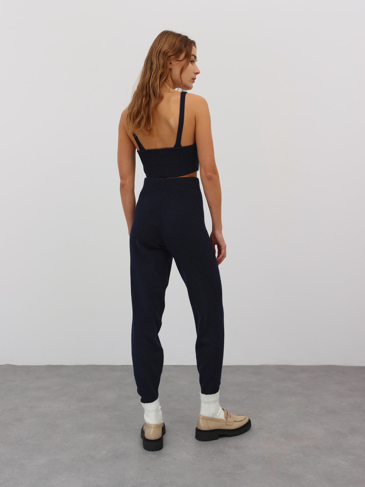 EDITED Gebreide top 'Silvia' Blauw