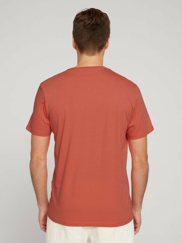 TOM TAILOR Regular Fit T-Shirt in Orange