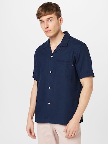 Dockers Regular fit Button Up Shirt in Blue: front