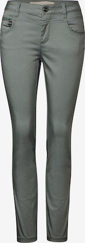 STREET ONE Hose im Casual Fit in Grün: Vorderseite