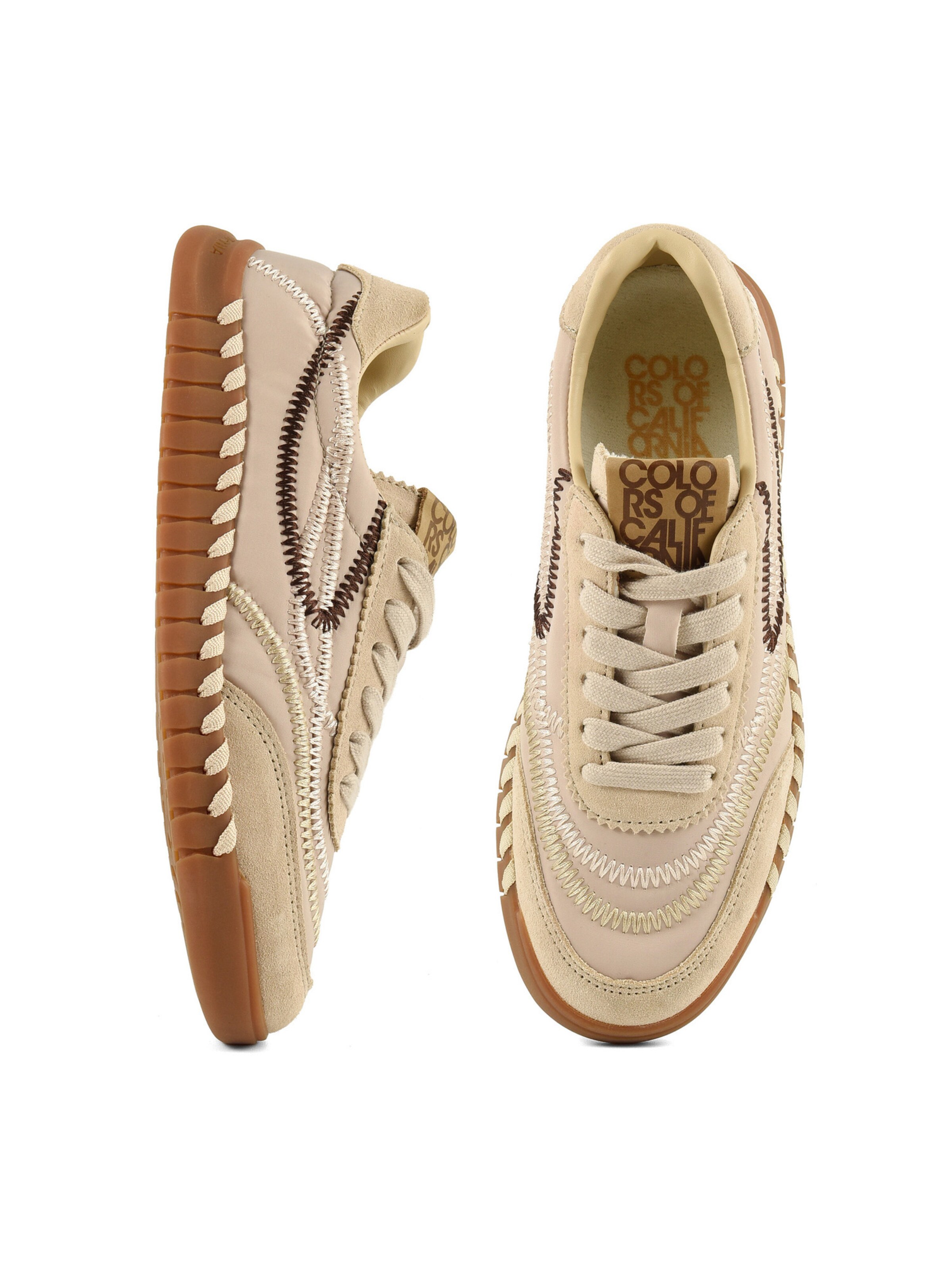 Sneaker bassa di COLORS OF CALIFORNIA in beige: superiore