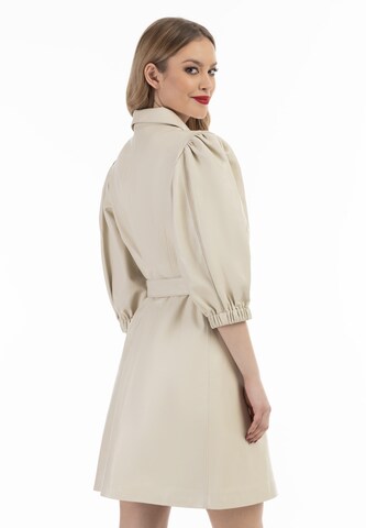 Robe-chemise faina en beige