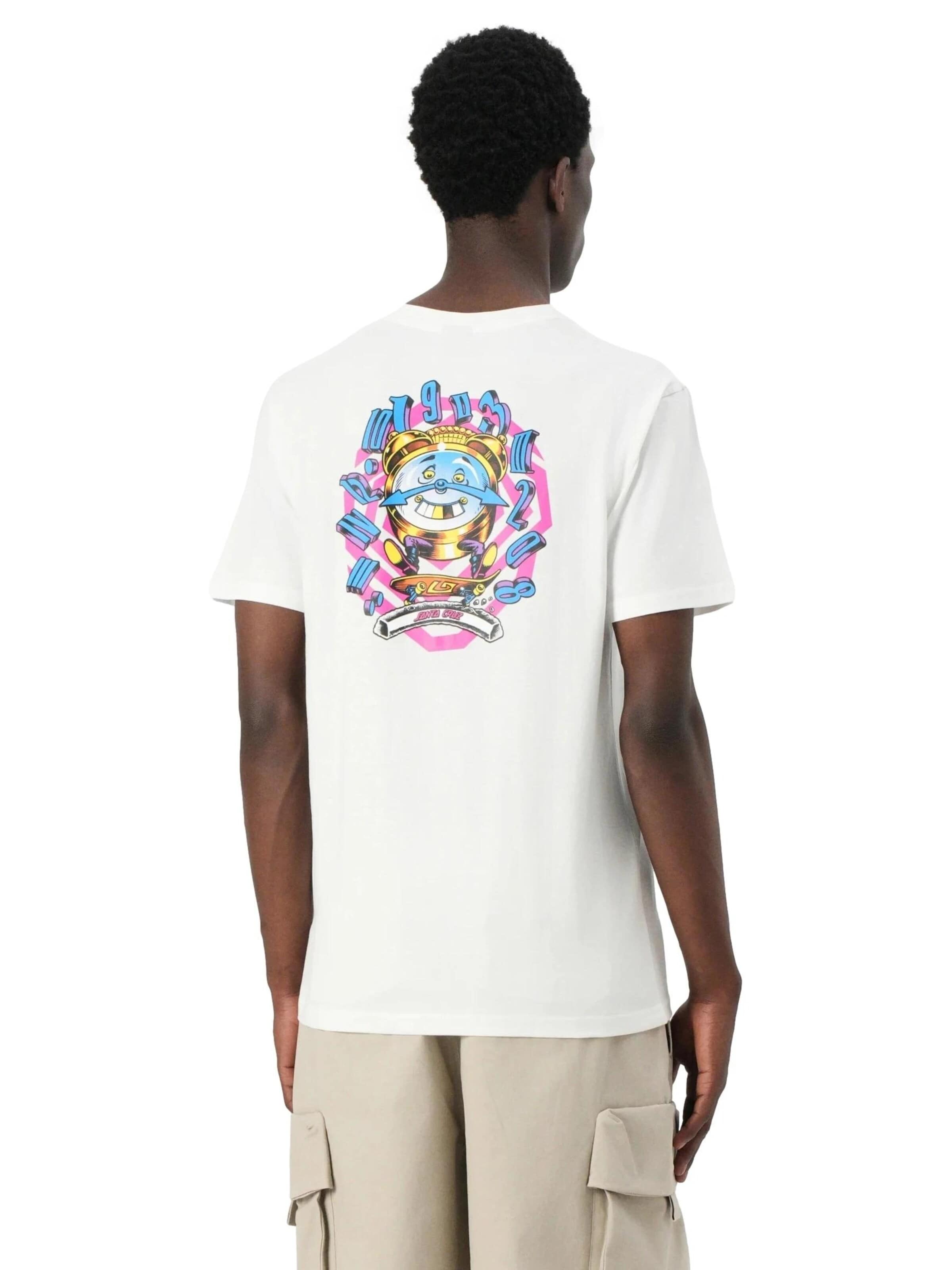 Santa Cruz - Camisa 'Camiseta santa cruz blanca grabke all around stack tee' em branco