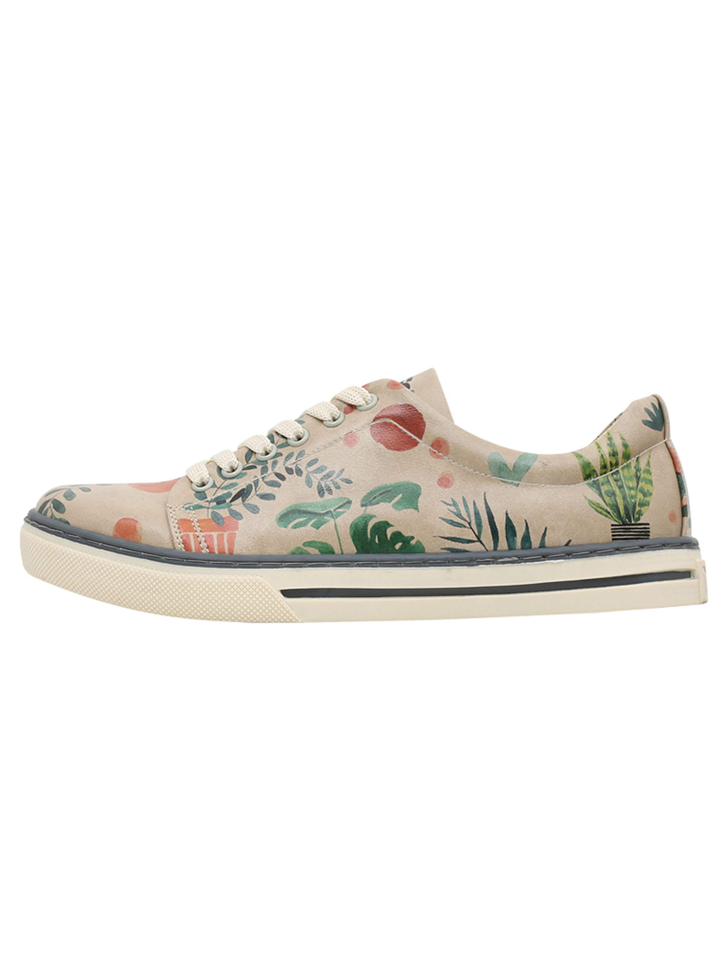 DOGO Sneakers 'DOGO Sneaker - Plant Lady' in Beige: front