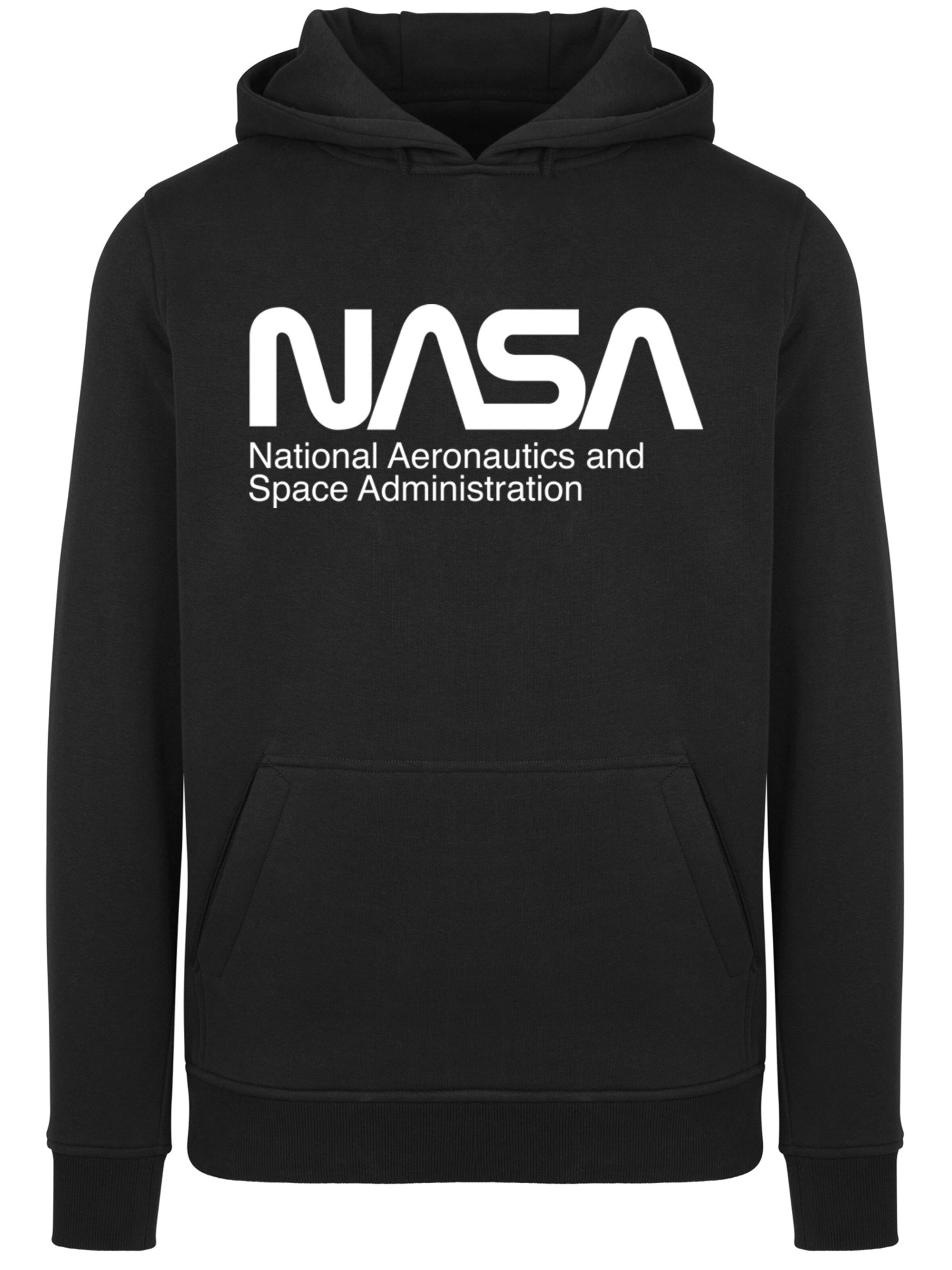 Sweat-shirt 'NASA Aeronautics And Space' F4NT4STIC en noir : devant