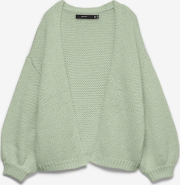 Vero Moda Curve Strickjacke 'VMCMaybe' in Grün: Vorderseite