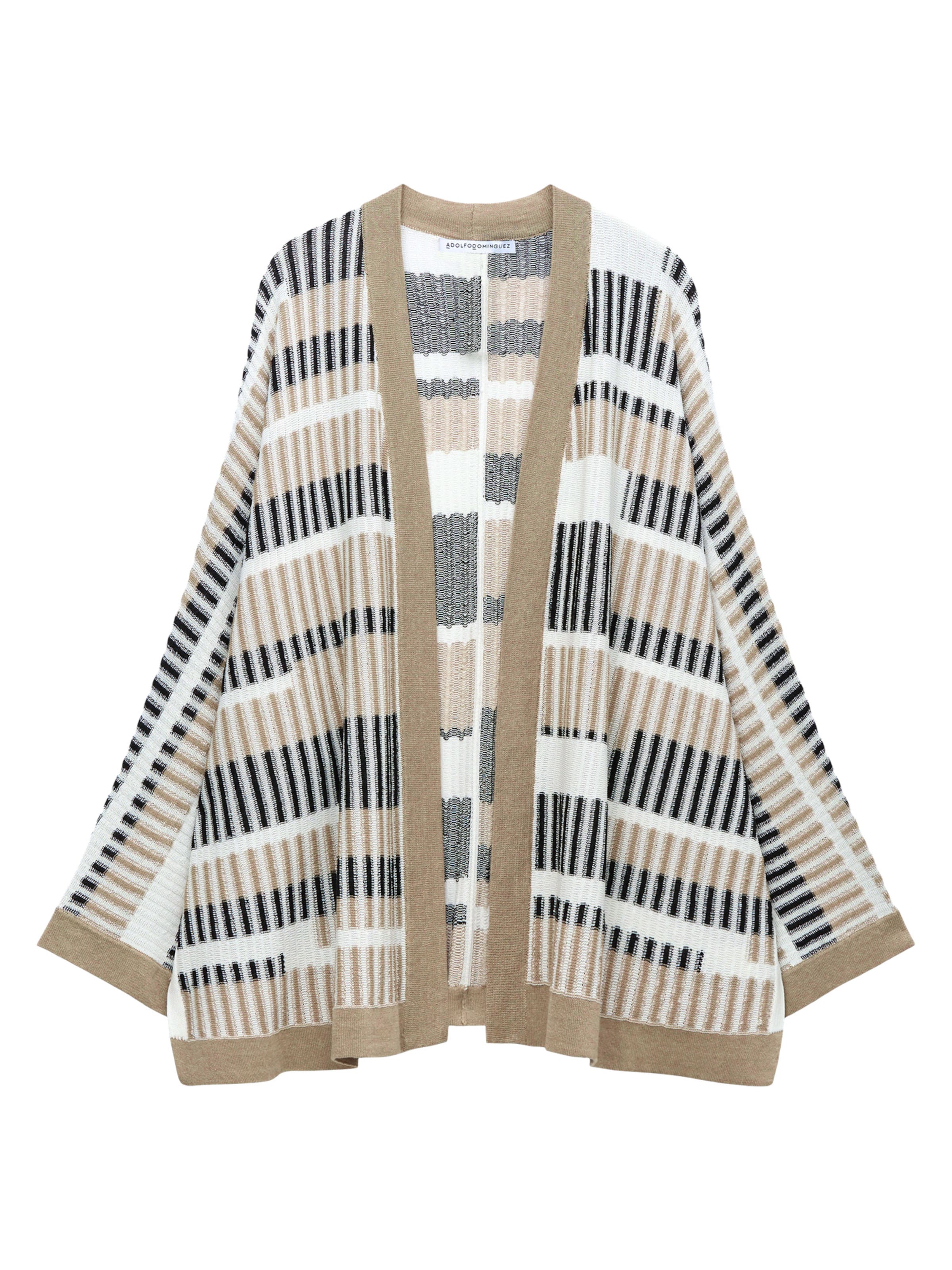 Gilet in maglia di Adolfo Dominguez in beige: frontale