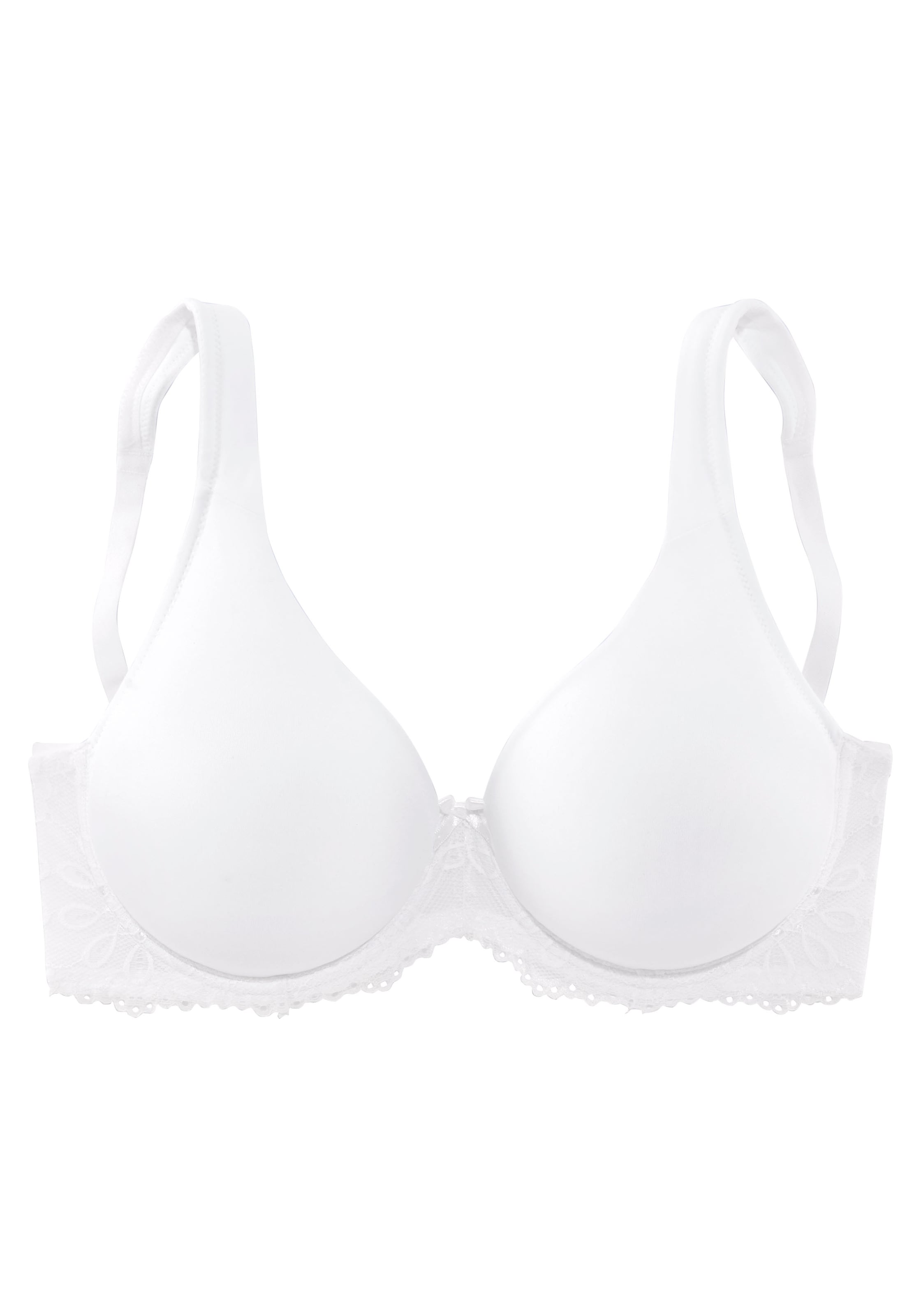 LASCANA T-shirt Bra in White: front