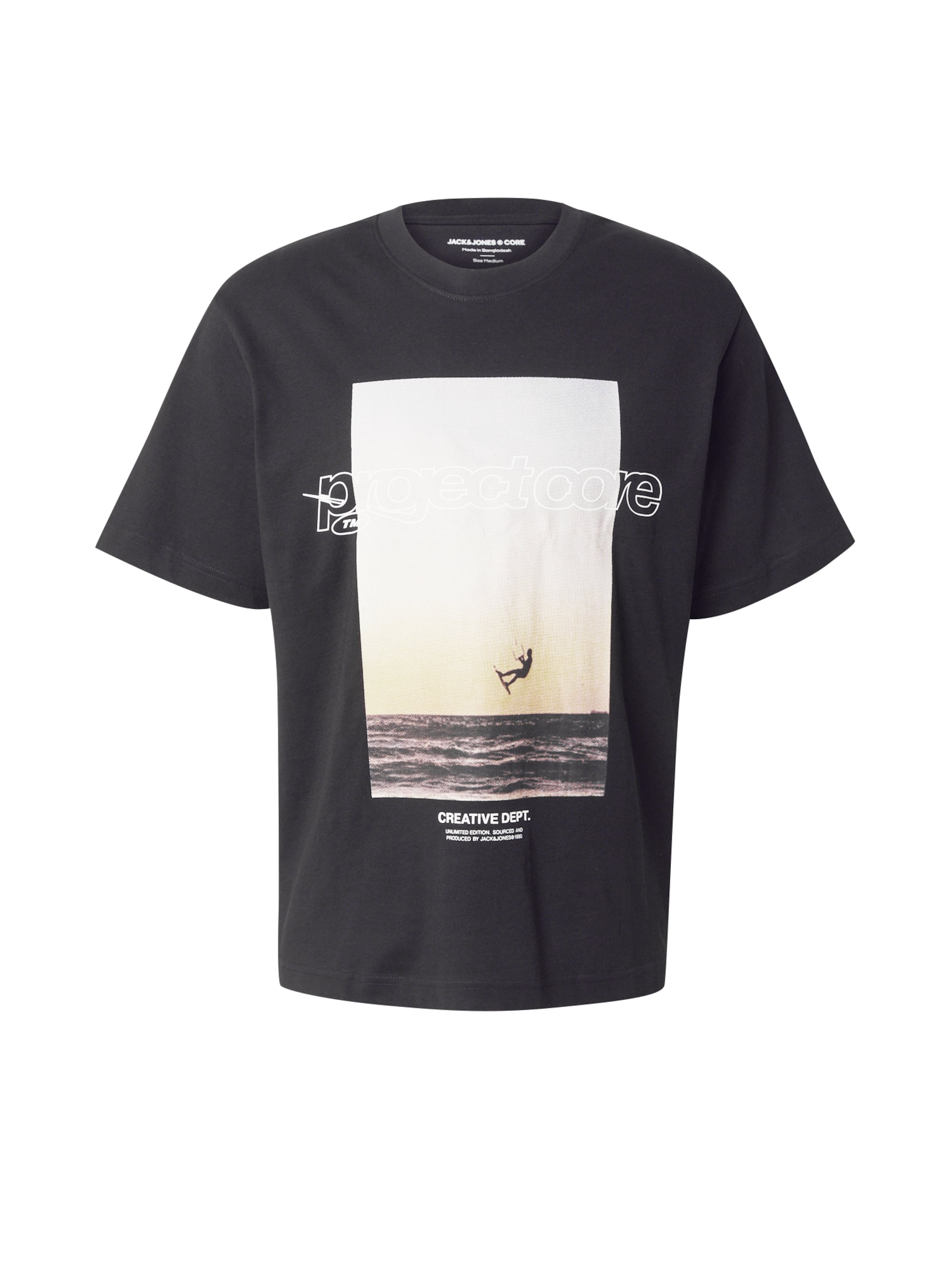 JACK & JONES - Camiseta 'JCOUNION' en negro: frente