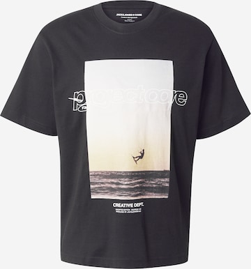 juoda JACK & JONES Marškinėliai 'JCOUNION': priekis