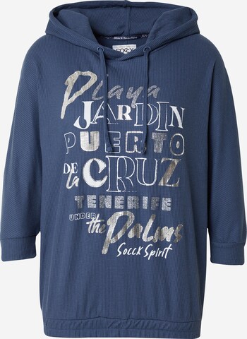 Sweat-shirt Soccx en bleu : devant